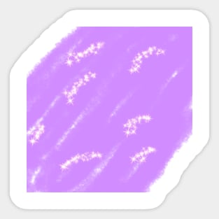 Purple pink watercolor sparkle art Sticker